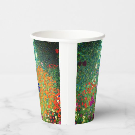 グスタフクリムトフラワーガーデン 紙コップ (右)