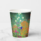 グスタフクリムトフラワーガーデン 紙コップ (正面)
