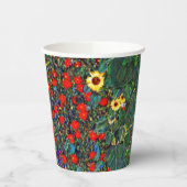 グスタフクリムトフラワーガーデン 紙コップ (左)
