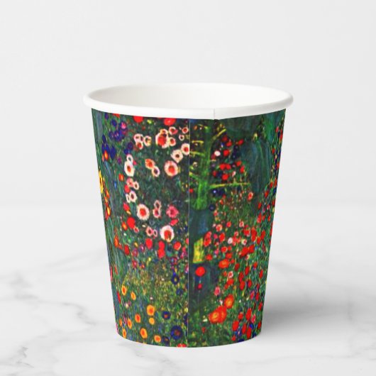 グスタフクリムトフラワーガーデン 紙コップ (右)