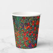 グスタフクリムトフラワーガーデン 紙コップ (正面)