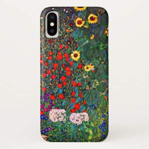 グスタフクリムトフラワーガーデン iPhone X ケース