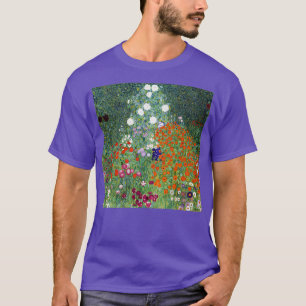 グスタフクリムトフラワーガーデン Tシャツ