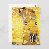 グスタフクリムトフルフィルメントラバーズファインアート ポストカード (正面/裏面)