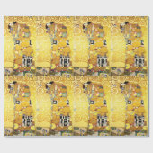 グスタフクリムトフルフィルメントラバーズファインアート ラッピングペーパー (フラット)