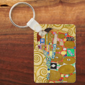 グスタフクリムトフルフィルメント新しいカップル キーホルダー (正面)