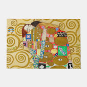 グスタフクリムトフルフィルメント新しいカップル ドアマット (正面)