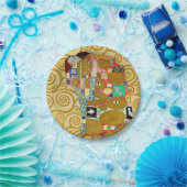 グスタフクリムトフルフィルメント新しいカップル ペーパープレート (パーティー)