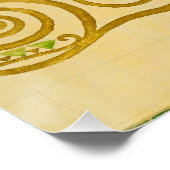 グスタフクリムトフルフィルメント新しいカップル ポスター (コーナー)