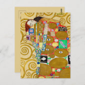 グスタフクリムトフルフィルメント新しいカップル ポストカード (正面/裏面)