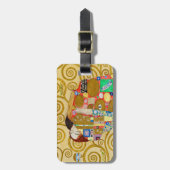 グスタフクリムトフルフィルメント新しいカップル ラゲッジタグ (正面縦)