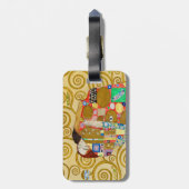 グスタフクリムトフルフィルメント新しいカップル ラゲッジタグ (裏面縦)