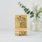 グスタフクリムトフルフィルメント新しいカップル 名刺 (スタンド正面)