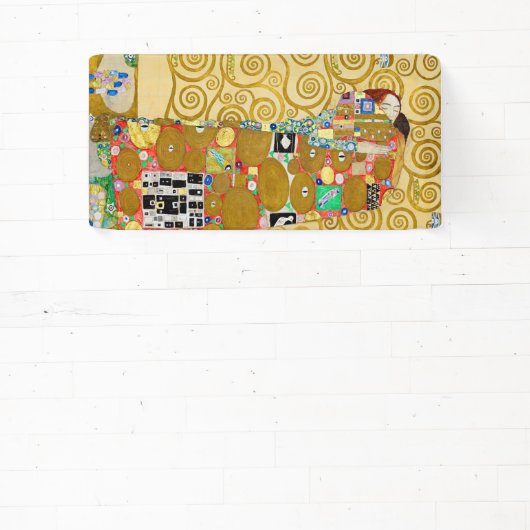 グスタフクリムトフルフィルメント新しいカップル 横断幕 (インサイチュ)