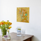 グスタフクリムトフルフィルメント新しいカップル 箔ポスター (レイダウン (キッチン))