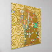 グスタフクリムトフルフィルメント新しいカップル 箔ポスター (レイダウン)