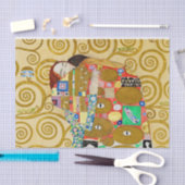 グスタフクリムトフルフィルメント新しいカップル 薄葉紙 (クラフト)