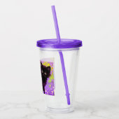 グスタフクリムトブラックキッテン アクリルタンブラー (左)