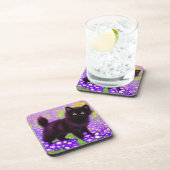 グスタフクリムトブラックキッテン コースター (右側)