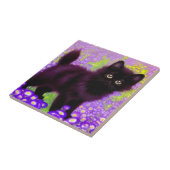 グスタフクリムトブラックキッテン タイル (側面)