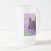 グスタフクリムトブラックキッテン フロストグラスビールジョッキ (正面右)