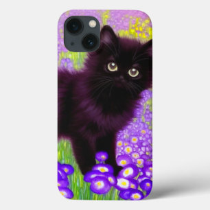 グスタフクリムトブラックキッテン iPhone 13ケース
