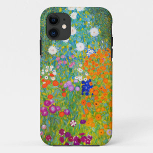 グスタフクリムトボーアンガルテンフラワーガーデンファインアート iPhone 11 ケース