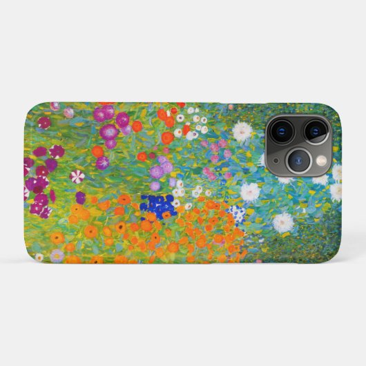 グスタフクリムトボーエルンガルテンフラワーガーデンファインアート Case-Mate iPhoneケース (裏面(横))