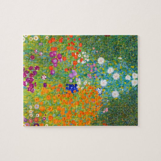 グスタフクリムトボーンガルテンフラワーガーデンファインアート ジグソーパズル (横)