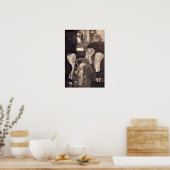 グスタフクリムトポスター～法学の最終州 ポスター (キッチン)