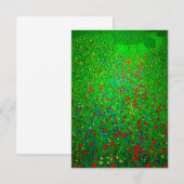 グスタフクリムトポピー場 招待状 (正面/裏面)