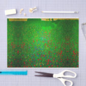 グスタフクリムトポピー場 薄葉紙 (クラフト)