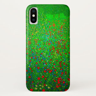 グスタフクリムトポピー場 iPhone X ケース