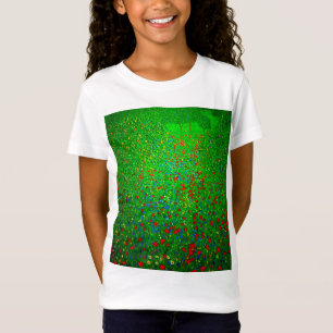 グスタフクリムトポピー場 Tシャツ