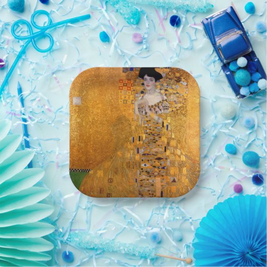 グスタフクリムトポートレート ペーパープレート (パーティー)