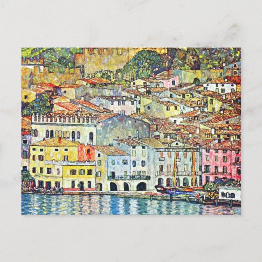 グスタフクリムトマルセナアットザガルダジー ポストカード (正面)