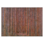 グスタフクリムトモアフォレストタンネンウォルドレッドツリーズ カッティングボード (正面)