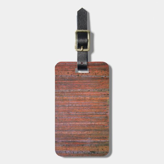 グスタフクリムトモアフォレストタンネンウォルドレッドツリーズ ラゲッジタグ (正面縦)