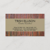 グスタフクリムトモアフォレストタンネンウォルドレッドツリーズ 名刺 (裏面)