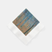 グスタフクリムトモアフォレストタンネンウォルドレッドツリーズ 縁ありカクテルナプキン (角)