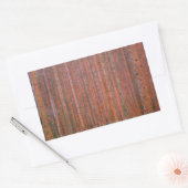 グスタフクリムトモアフォレストタンネンウォルドレッドツリーズ 長方形シール (封筒)