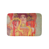 グスタフクリムトレッド女性金ゴールドスネーク絵画ズ バスマット (正面)