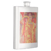 グスタフクリムトレッド女性金ゴールドスネーク絵画ズ フラスク (右)