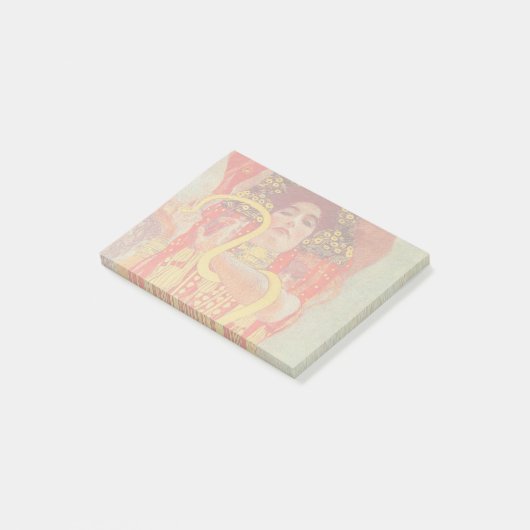 グスタフクリムトレッド女性金ゴールドスネーク絵画ズ ポストイット (アングル)