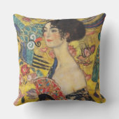 グスタフクリムトレディとファンアールヌーボー絵画ズ クッション (裏面)
