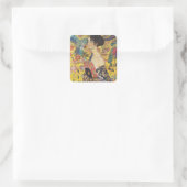 グスタフクリムトレディとファンアールヌーボー絵画ズ スクエアシール (バッグ)