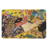 グスタフクリムトレディとファンアールヌーボー絵画ズ マグネット (横)