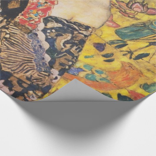 グスタフクリムトレディとファンアールヌーボー絵画ズ ラッピングペーパー (角)