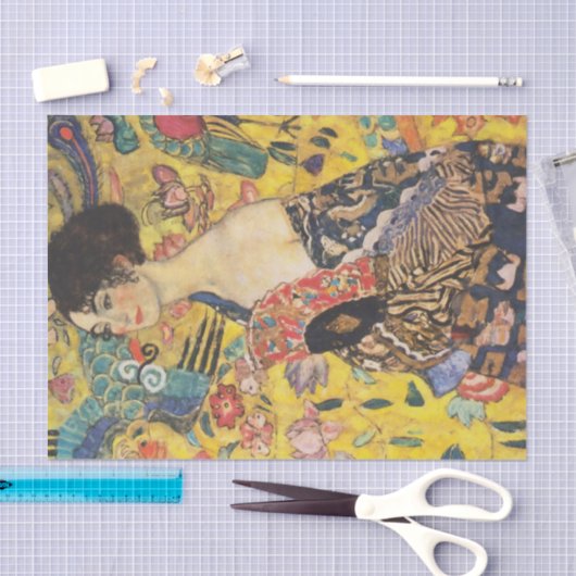 グスタフクリムトレディとファンアールヌーボー絵画ズ 薄葉紙 (クラフト)