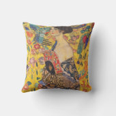 グスタフクリムトレディとファンヴィンテージ装飾用クッション クッション (裏面)